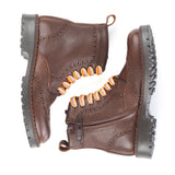 Boots in Brown Buffalo Leather