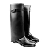 Boots in Black Calfskin Leather