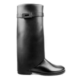 Boots in Black Calfskin Leather