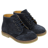 Ankle boot in navy suede