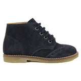 Ankle boot in navy suede