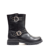 buckeles boots in black calf leather