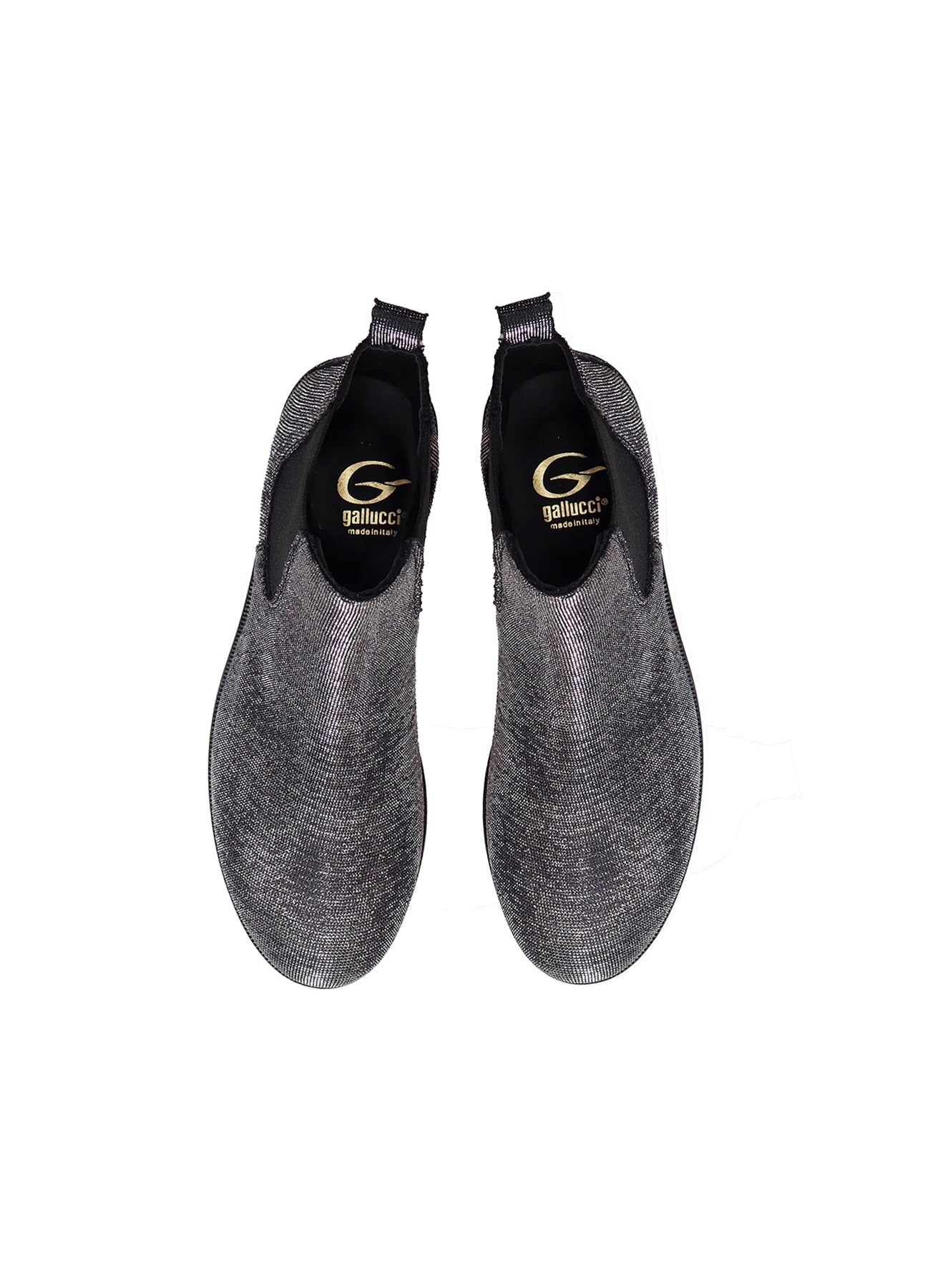 chelsea boot in black lurex