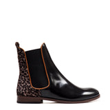 chelsea boots in animalier effect