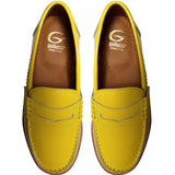 Loafers in Yellow Polished Leather