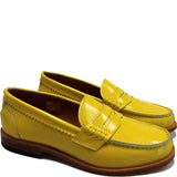 Loafers in Yellow Polished Leather