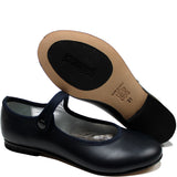 Ballerinas Shoes in Blue Calfskin Leather