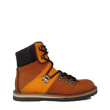 Hiking Boots in Tan Calfskin and Suede Leather
