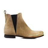 Ankle Boots in Taupe Suede Leather