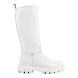 Boots in white buffalo leather
