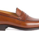 703 Enzo Penny Loafer Calfskin Leather Cognac