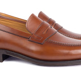 703 Enzo Penny Loafer Calfskin Leather Cognac