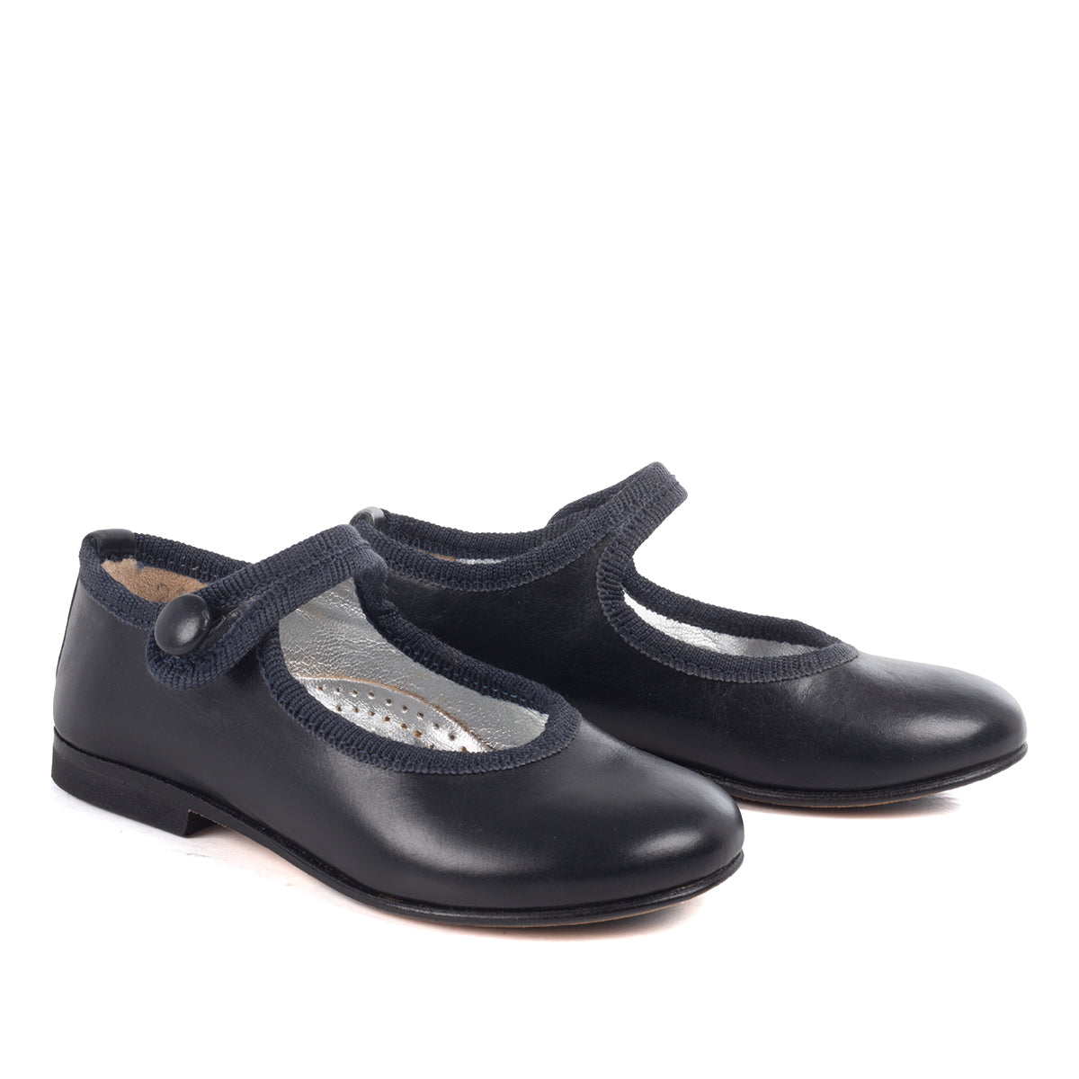 Ballerinas in Blue Nappa Leather