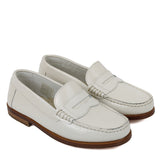 Moccasins for kids | Calfskin leather white