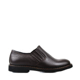Children's Dark Brown Italian Leather Slip-On Shoes