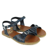 Sandali in pelle animalier