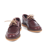 Men's Burgundy Leather Boat Shoes – Goodyear Welted