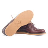 Men's Burgundy Leather Boat Shoes – Goodyear Welted
