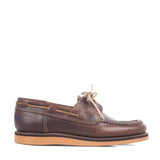 Walnut Leather Boat Shoes, Goodyear Welted