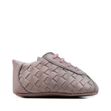 Newborn Shoes in Pink Calfskin Leather