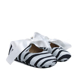 Newborn Ballerina in Zebrine-style Suede Leather