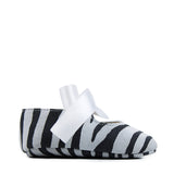Newborn Ballerina in Zebrine-style Suede Leather