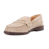 Women Moccasins in sand suede Leather