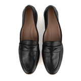 Penny Loafer in Black Calfskin Leather