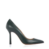 Décolleté stiletto heels Calfskin leather green