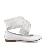 White ballerina with laces