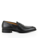 703 Enzo Penny Loafer Calfskin Leather Black
