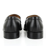 703 Enzo Penny Loafer Calfskin Leather Black