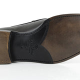 703 Enzo Penny Loafer Calfskin Leather Black