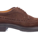 1181 Ettore Derby Brogue Suede Leather Brown
