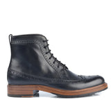 1164 Ettore Boot Brogue Calfskin Leather Black