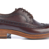1161 Ettore Derby Brogue Calfskin Leather Brown
