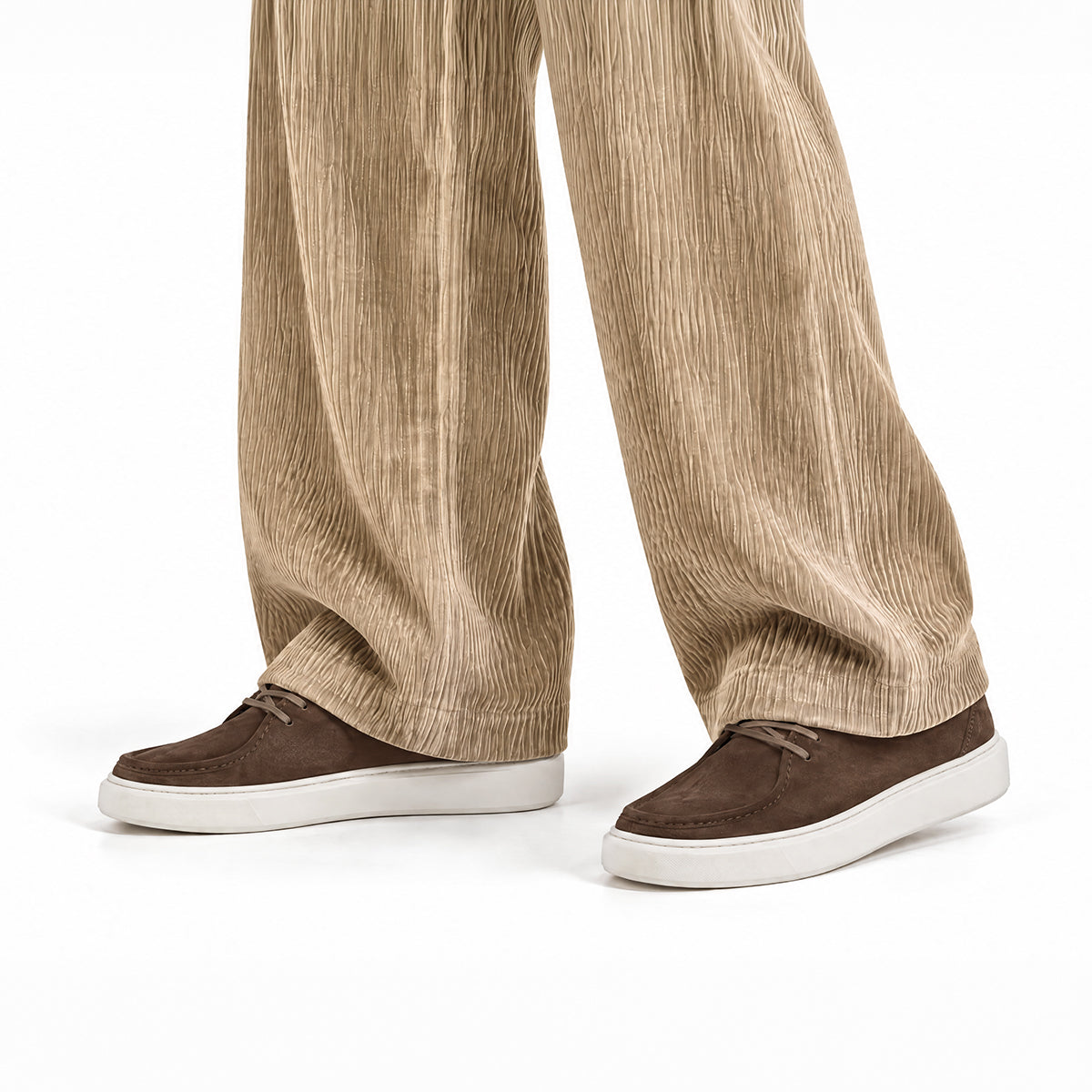 Dark Brown Suede Chukka Sneakers