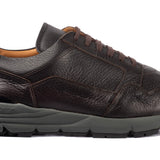 Running Sneakers 44 Dark Brown Genuine Deer Leather