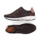 Men's Suede Sneakers with Trim Italian Crafted Gallucci