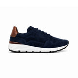 Men's Blu Navy Suede Sneakers Italian Crafted Gallucci