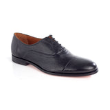 Gallucci Men's Black Deerskin Oxford Shoes