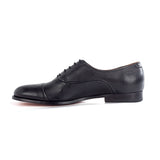 Gallucci Men's Black Deerskin Oxford Shoes