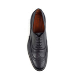 Men's Black Deer Leather Oxford Brogue