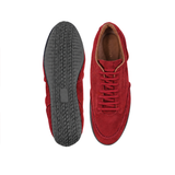Gallucci Men's Red Suede Driving Sneakers