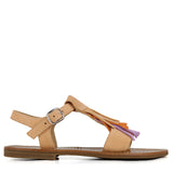 Sandals in Calfskin Leather with Fringe
