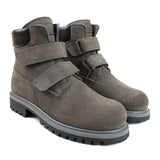 Scarponcino in suede con velcri