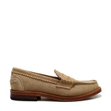 Suede boat shoes ton-sur-ton taupe