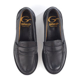 Penny Loafer in Black and Brown Calfskin Leather