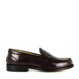 Loafers in Bordeaux Polished Leather