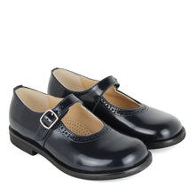 Load image into Gallery viewer, Ballerinas college in blue leather
